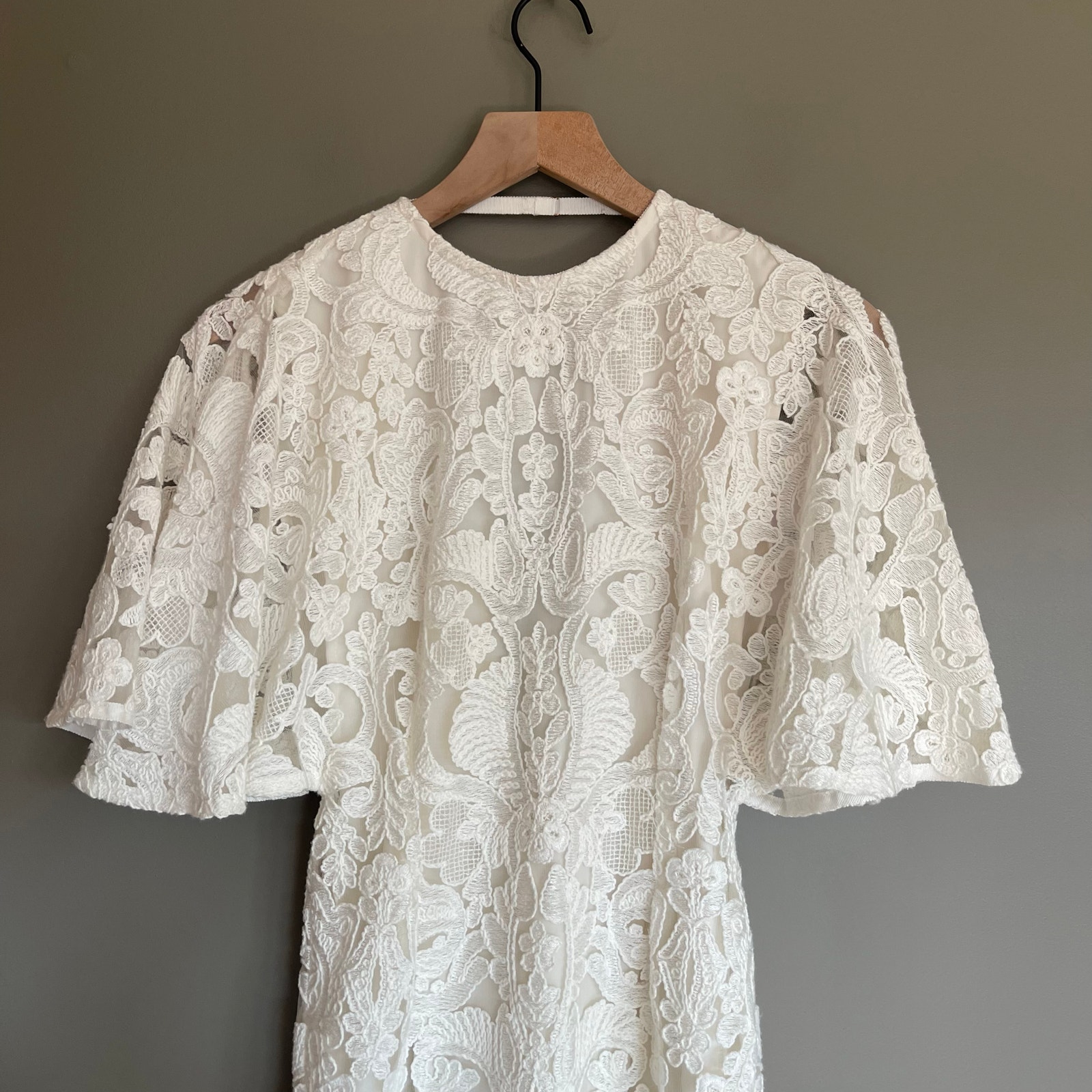 Nwt Sabina Musayev Sondrine Dress White Lace Size Xs Chic Feminine Romantic Sexy — image 4 of 8
